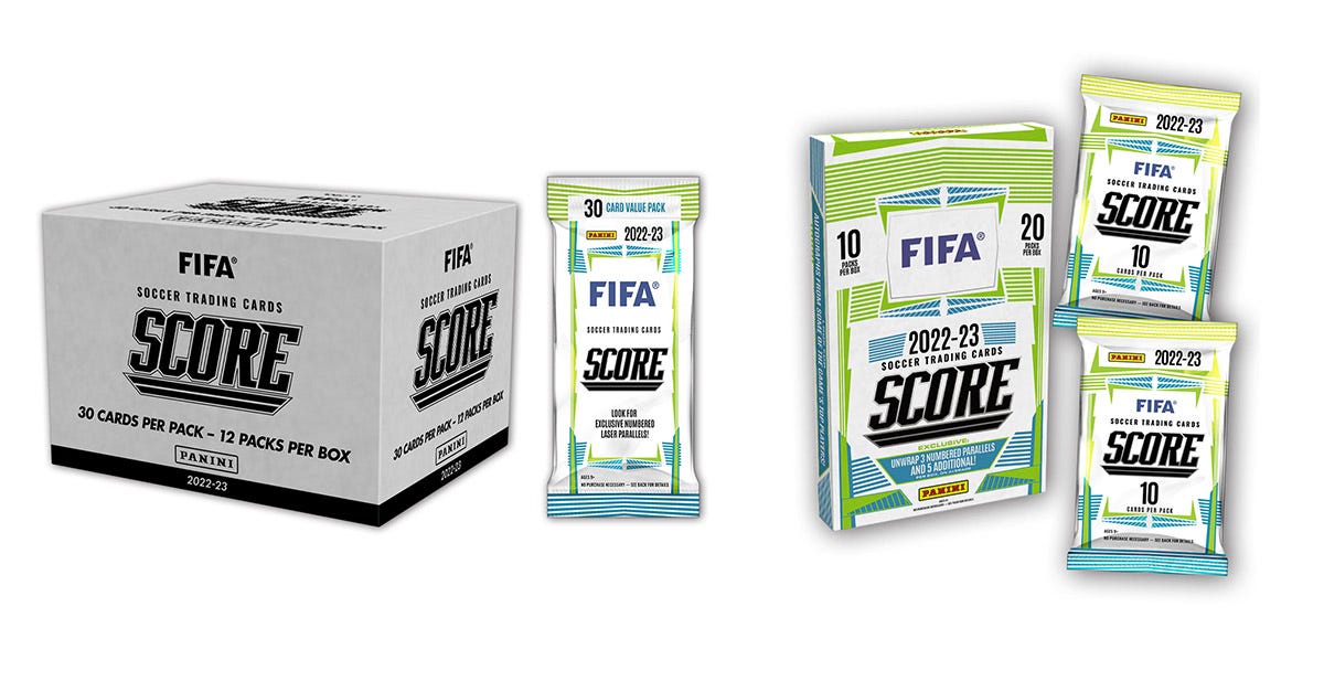 SCORE FIFA 2022-23 soccer trading cards