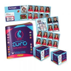 EURO WOMEN 2022™ Stickers 100 de pachete cu abțibilduri + 1 album de abțibilduri + 1 TEAM Portugal sticker set
